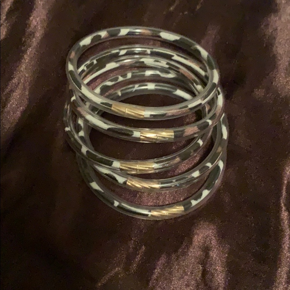 Leopard print tube bracelets